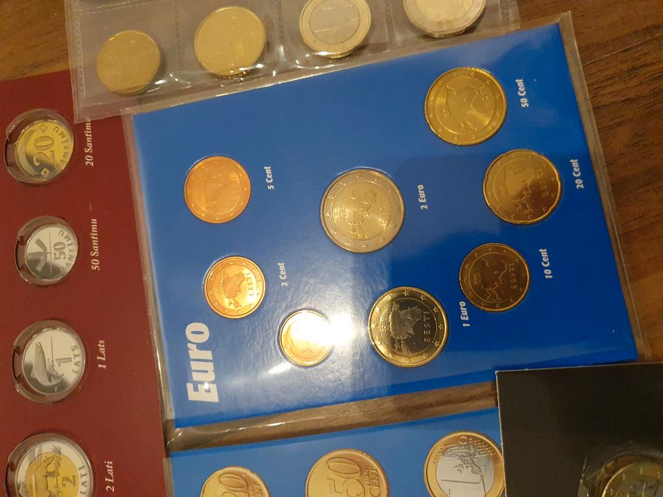 Eurokursmünzensatz Lettland, Andorra, Sam Marino, estland, littau in Oberursel (Taunus)