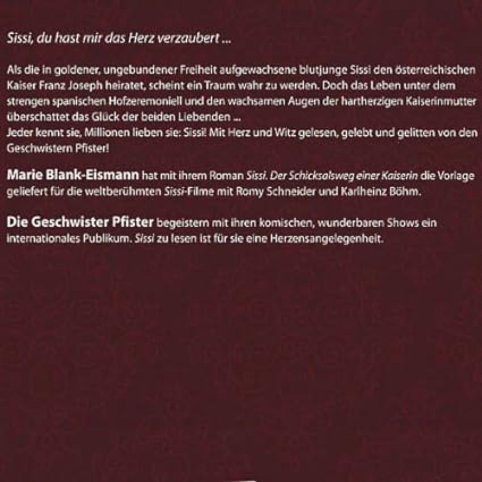 Sissi - Der Schicksalsweg einer Kaiserin [2xCD], Hörbuch in Hügelsheim