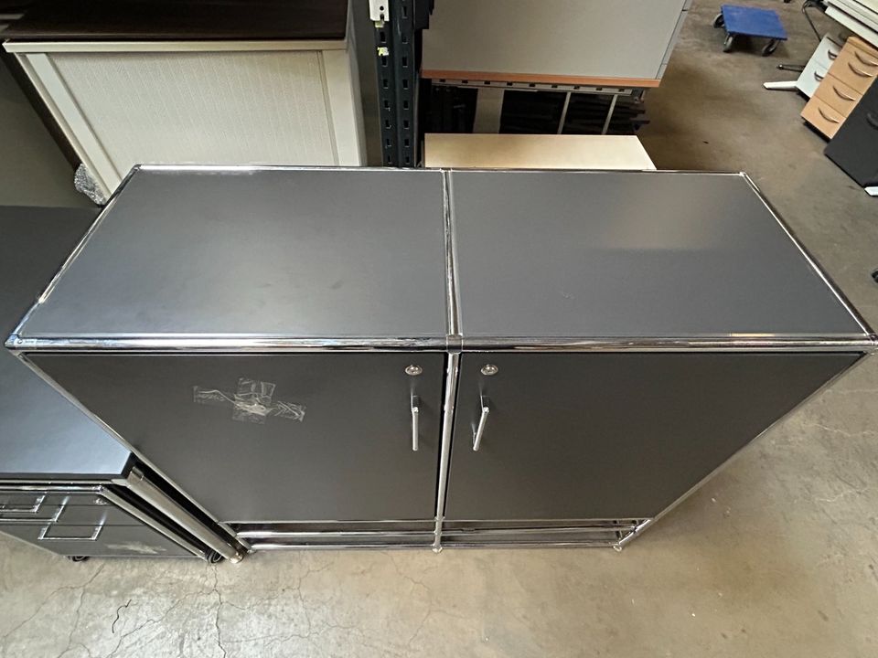 ❗️70x Top Bosse Modul Space Rollcontainer schwarz/chrom /Manuell Verstellbarer Schreibtisch /Komplettset / Sideboard / Aktenschrank / Hochwertig / Bürotisch / Designmöbel/ Büroeinrichtung in Linden