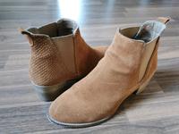 Tamaris Leder Stiefeletten cognac braun Niedersachsen - Lamstedt Vorschau