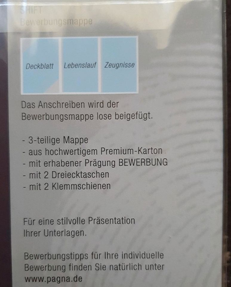 Bewerbungsmappen zu verschenken in Oberzent