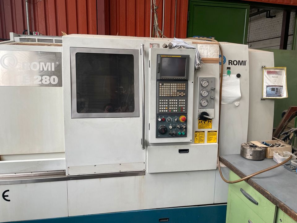 CNC Drehmaschine Romi E280 Gegenspindel und Y-Achse in Wallerstein