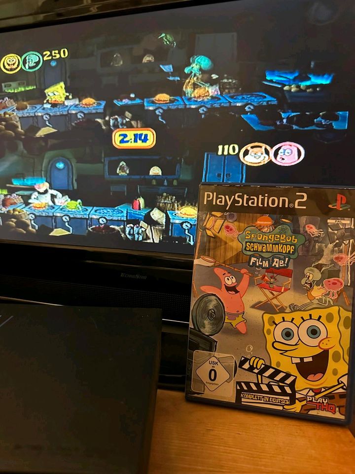 Ps2 - Spongebob - Film ab - ohne Anleitung- deutsche Sprache in Potsdam