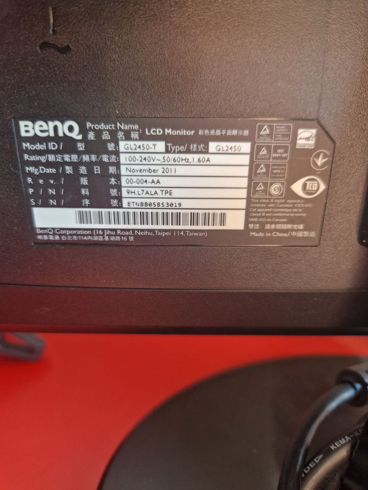 BenQ GL2450-T 24 Zoll 1980x1080 in Hannover