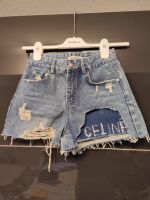 Celine, Jeans-Minishorts mit Perlenlogo, S Hessen - Wächtersbach Vorschau