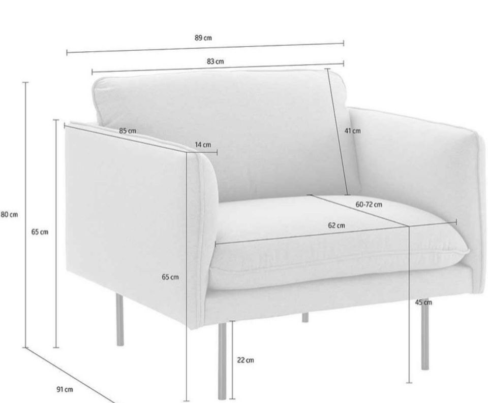 Couch Sofa Hocker Sessel Wohnlandschaft in Neukirchen-Vluyn