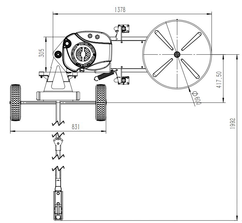 Zaunmäher ATV/Quad Mähwerk Kleintraktor Rasentraktor Kantenmäher in Siegen