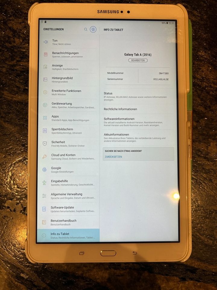Samsung Galaxy Tab A 10.1 SM-T 580 (2016) in OVP in Passau