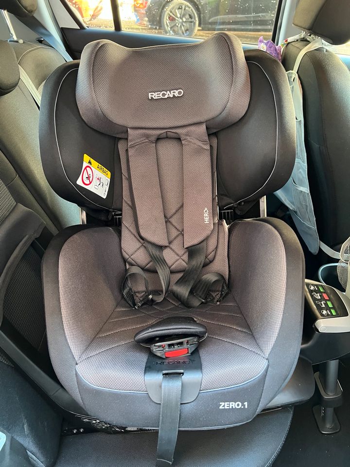 Recaro Kindersitz Zero 1 Elite m Isofix grau/schwarz zu verkaufen in Aachen