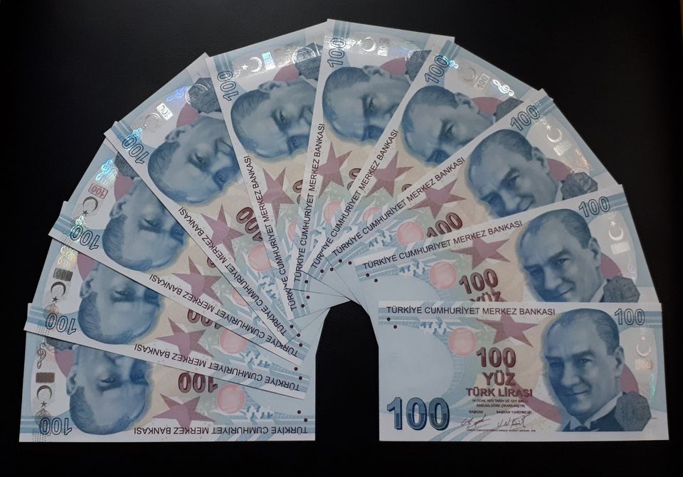 1000 Türkische Lira/ 10x 100 Türk Lirasi 2009/ Banknoten/ UNC in Berlin
