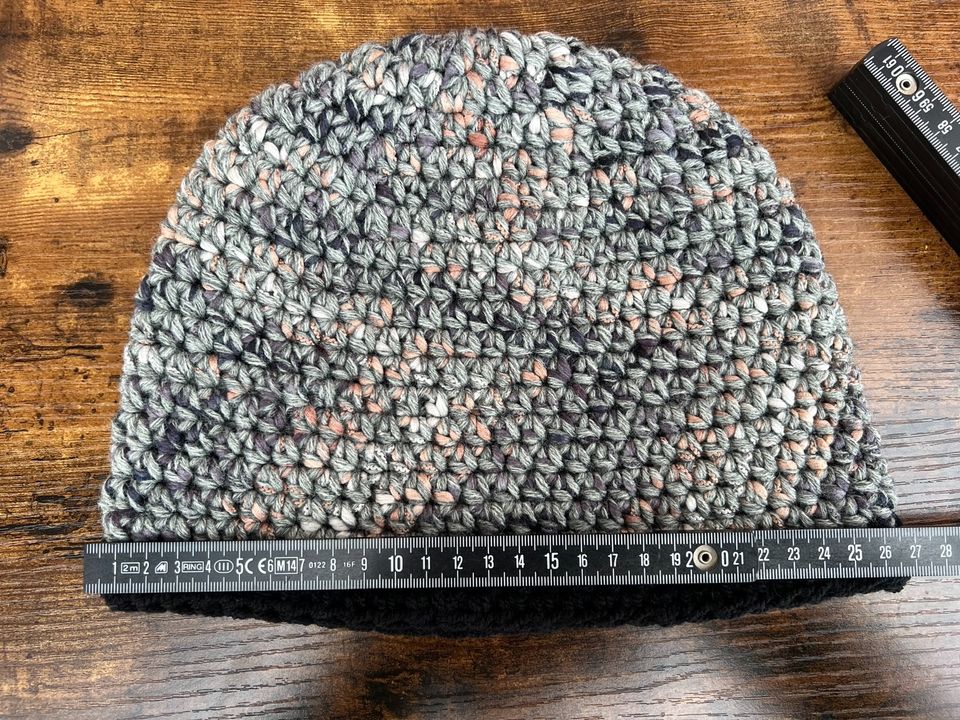 Woll Mütze Beanie Stirnband Neu Damen Herren Grau schwarz meliert in Waren (Müritz)