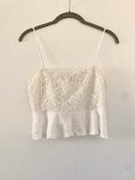 Top cropped weiß Spitze mit Rückendetails in XS/34 von ASOS Bayern - Bayreuth Vorschau