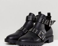 ASOS Stiefeletten - schwarze Boots - Nieten - gr. 38 Schleswig-Holstein - Seth Holstein Vorschau