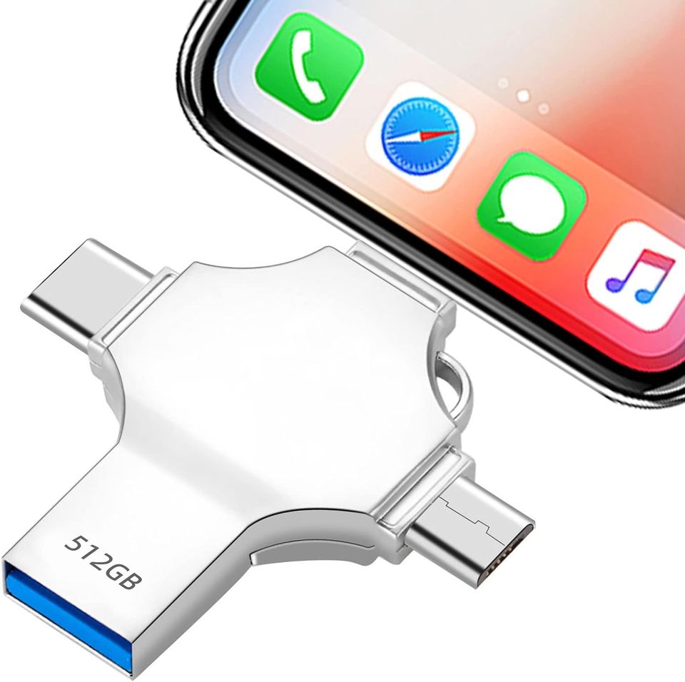 iPhone USB Stick 512GB Handy, Laptop, PC in SILBER ⭐️ NEU ⭐️ in Stuttgart