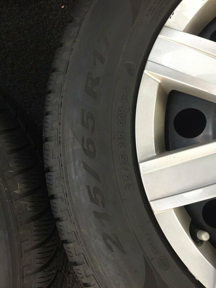 4X Winterkompletträder 17" Stahl VW Tiguan Pirelli Nr. 1996 in Raesfeld