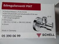 2 SCHELL Design Eckregulierventil PINT OVP chrom 05 390 06 99 Niedersachsen - Uetze Vorschau