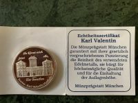 Karl Valentin Silber Medaille, Auflage nur 1999 Stück München - Maxvorstadt Vorschau