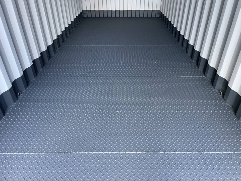 20 Fuß  Seercontainer mit STAHLFUSSBODEN + LICHT! / Lagercontainer / Materialcontainer RAL 7016 in Hamburg