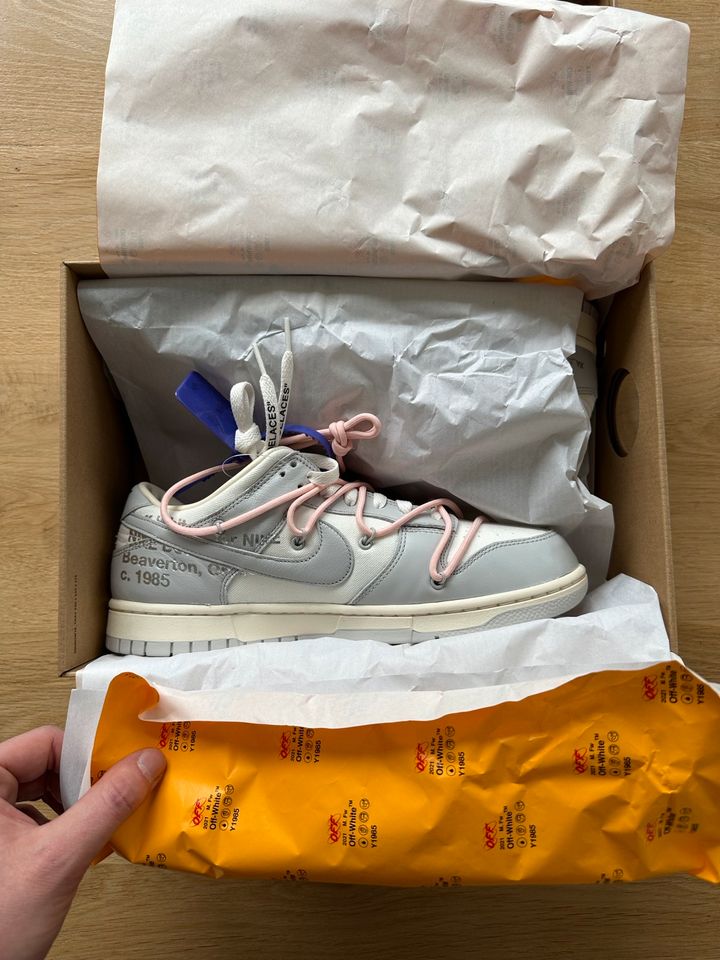 Nike Dunk low Off White Lot 24 44/US10 NEU/DS in Freden