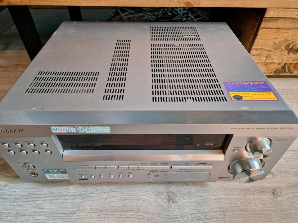 Pioneer VSX-D814 Dolby Digital DTS-ES 7.1 Receiver Silber in Henstedt-Ulzburg
