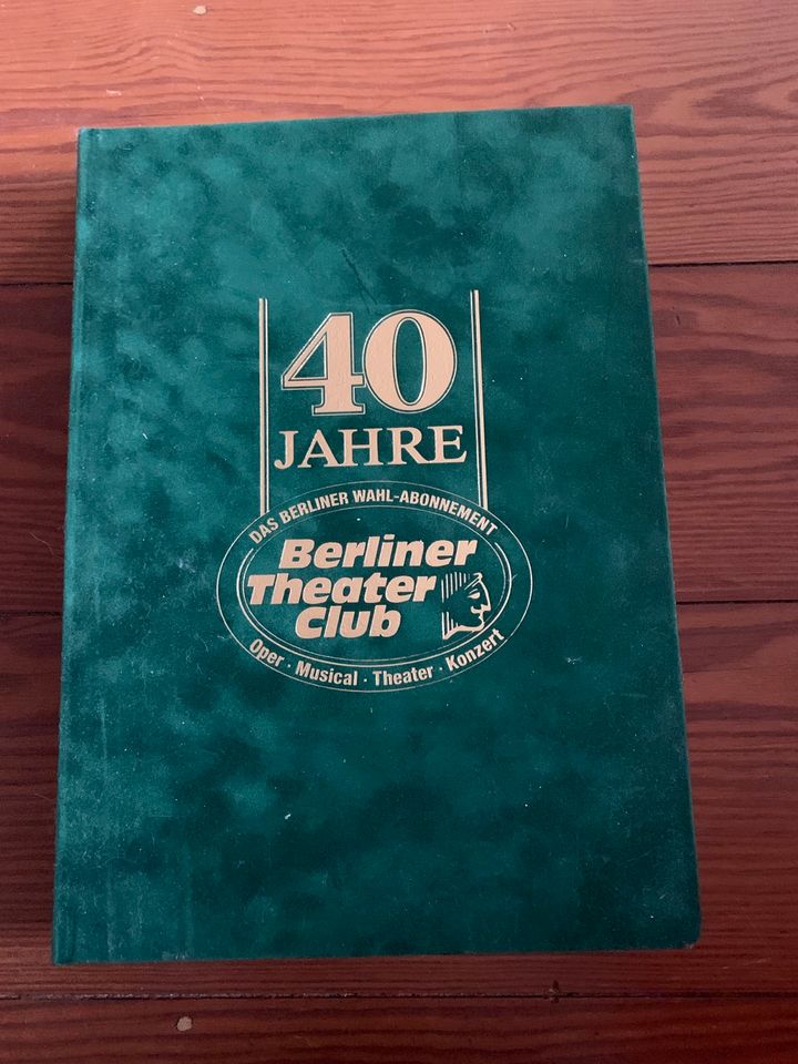 Buch Jubiläum 40 Jahre Berliner Theater Club in Hamburg