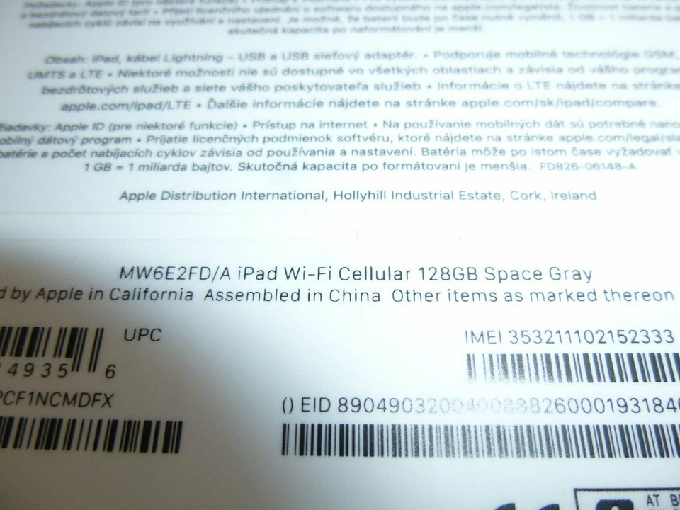 apple iPad Wi-Fi Cellular 128GB Space Gray!Gebrauchsspuren! in Rötz