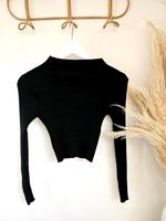  Schwarzer Feinstrick Pullover – Cropped & Figurbetont  Bayern - Simbach Vorschau