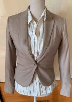 NEUw H&M Blazer Gr 34 XS, Anzugjacke, Beige / Taupe, Jacke Düsseldorf - Pempelfort Vorschau