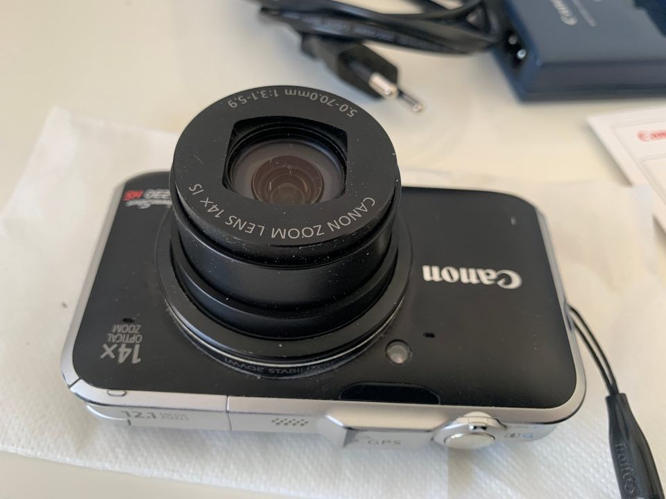 Canon Powershot SX230HS 12,1,GPS 14 Zoom Gebraucht Mit OVP in Hannover