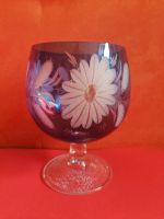 Blau Ueberfang Kristall Vase handgeschlifenem Blumenmuster Schwerin - Weststadt Vorschau