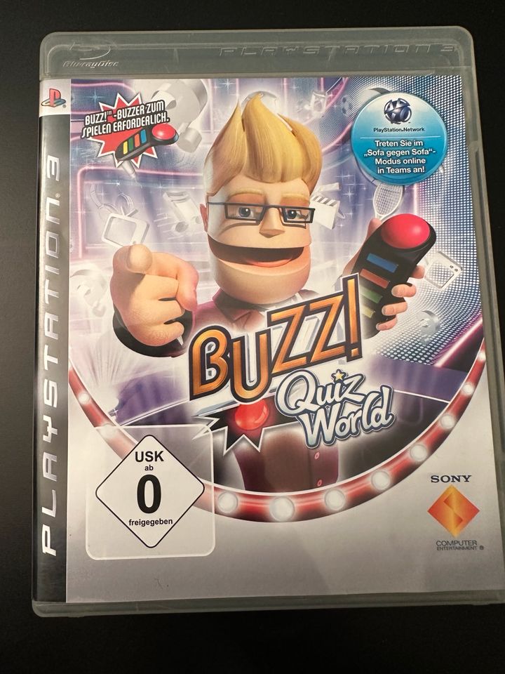 Buzz Quiz World - Wireless Buzzer - Playstation 3 - ohne Dongel in Berlin