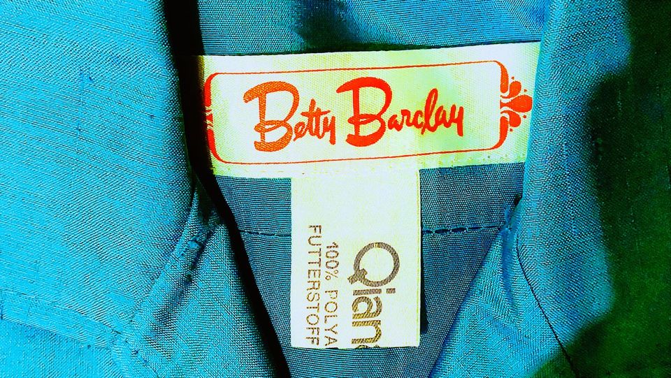 Betty Barclay Kleid Kurzarm türkis blau 60er/70er Vintage Gr. 38 in Berlin