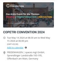 Copetri Convention Karte 14.05-15.05.2024, Offenbach Niedersachsen - Hildesheim Vorschau
