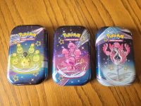 3 Pokemon Tins mit ca 90 Karten Nordrhein-Westfalen - Breckerfeld Vorschau