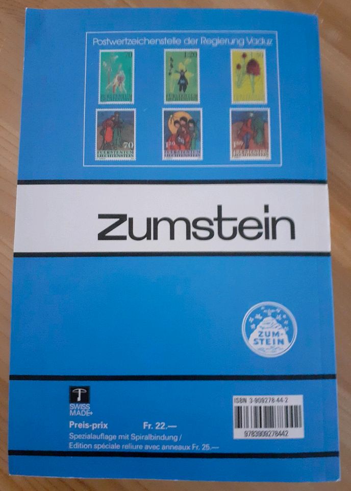 Katalog Zumstein Schweiz Liechtenstein 2003 in Nußloch