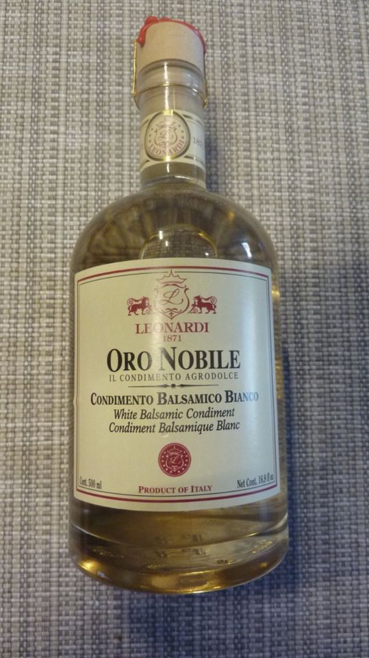 Balsamico Oro Nobile Condimento Agrodolce Bianco Acetaia Leonardi in Schopfheim