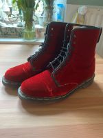 Dr. Martens roter Samt, Gr. 40,5 oder 7,5 München - Bogenhausen Vorschau