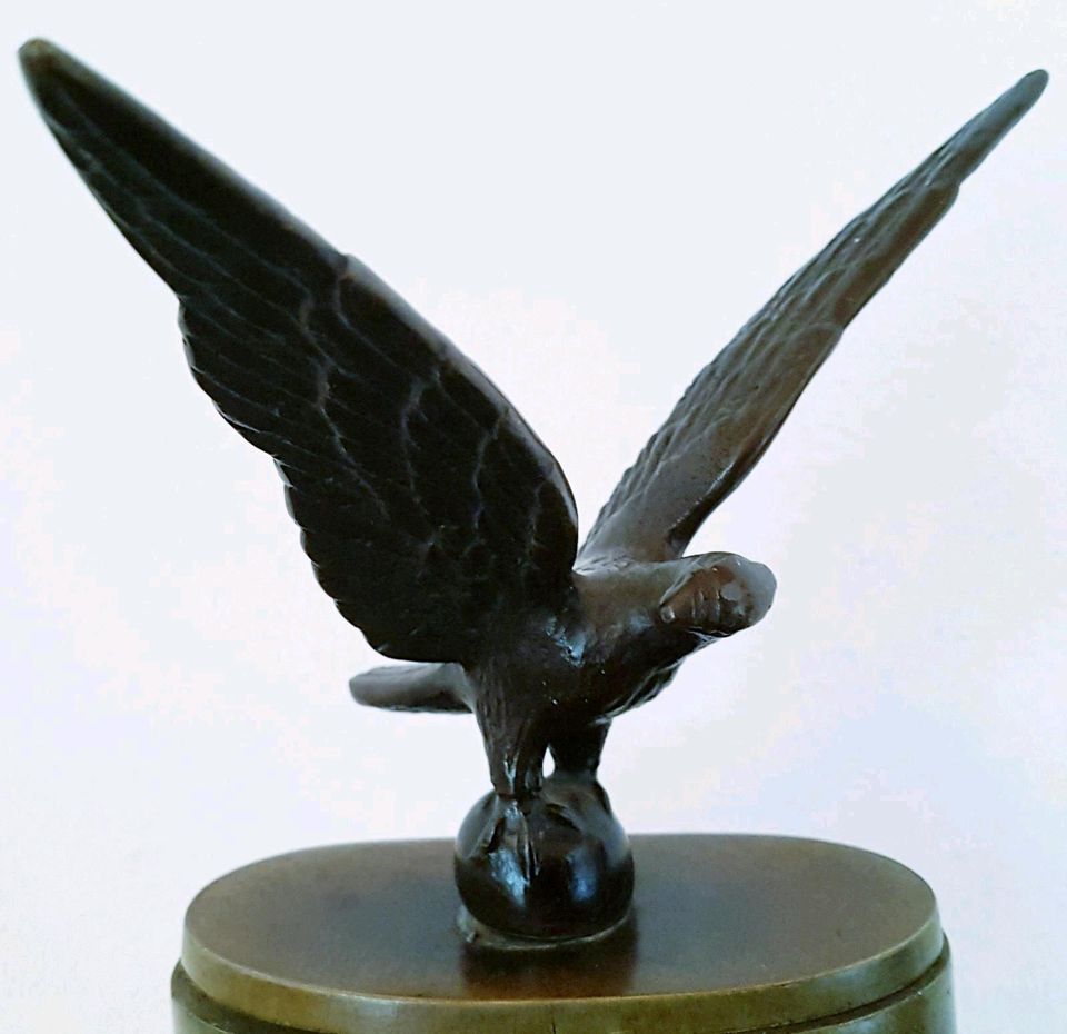 Schwedisches Tintenfass aus Bronze mit Adler (Ystad-Brons Sveden) in Rosenheim
