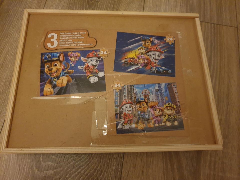 Paw Patrol Holzpuzzle 3 Stück in Gladbeck