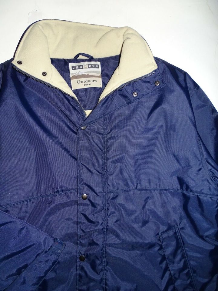 90erJahre Jerzees Outdoor-Jacke Mantel blau Gr.L #R63# in Wershofen