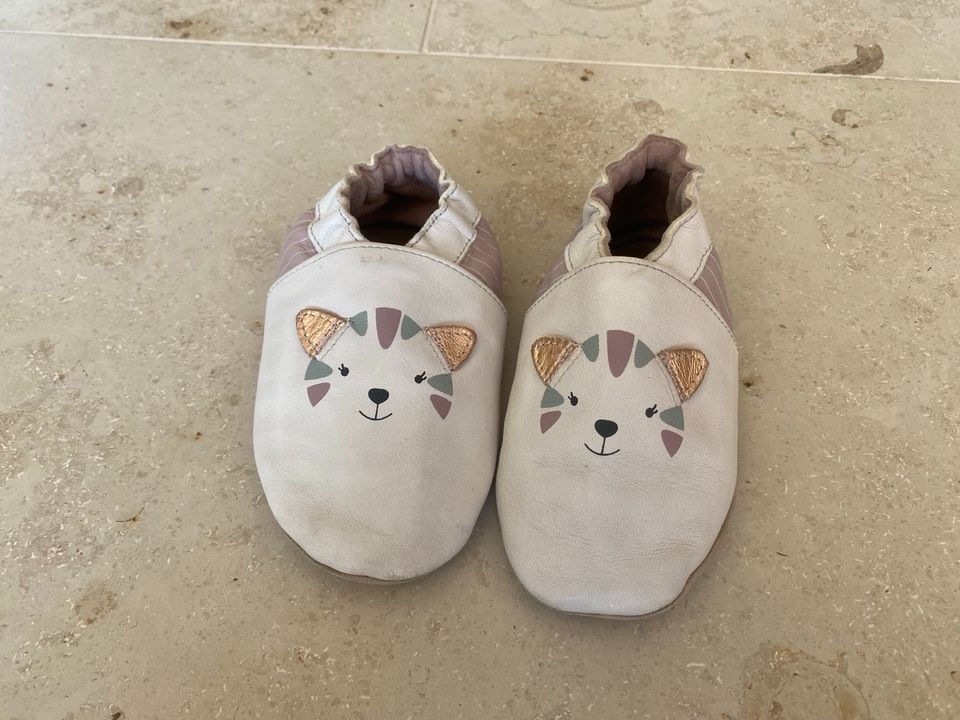 Robeez Soft Soles 25/26 2-3y Hausschuhe Lederpuschen Katze in Berlin