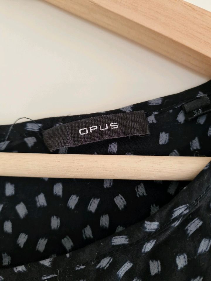 Opus Bluse Shirt Langarm dunkelblau Gr. L in Berlin