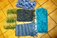 7 handgestrickte Schals,für Karneval, je Schal 10,- €, neu Köln - Rodenkirchen Vorschau