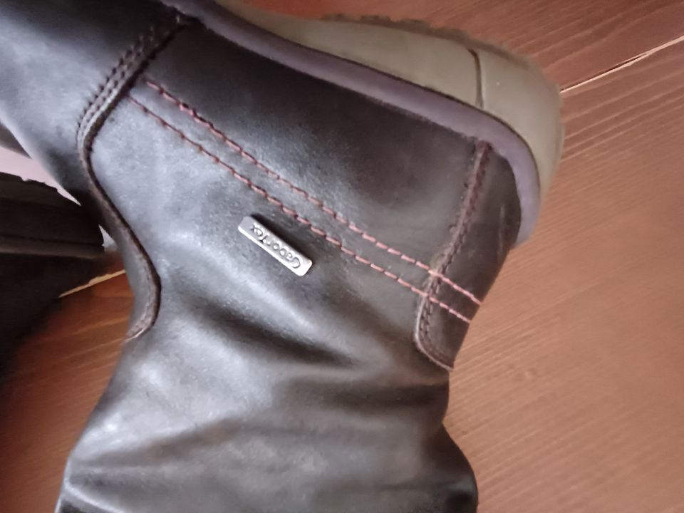 Gr. 33 Übergangs - Stiefel von Gabor Tex braun mit Blumen in Oyten