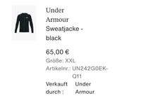 Neu: Under Armour Kapuzenjacke XXL Nordrhein-Westfalen - Willich Vorschau