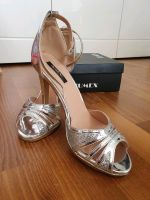 Silberne High Heels Gr. 39 Bayern - Regensburg Vorschau