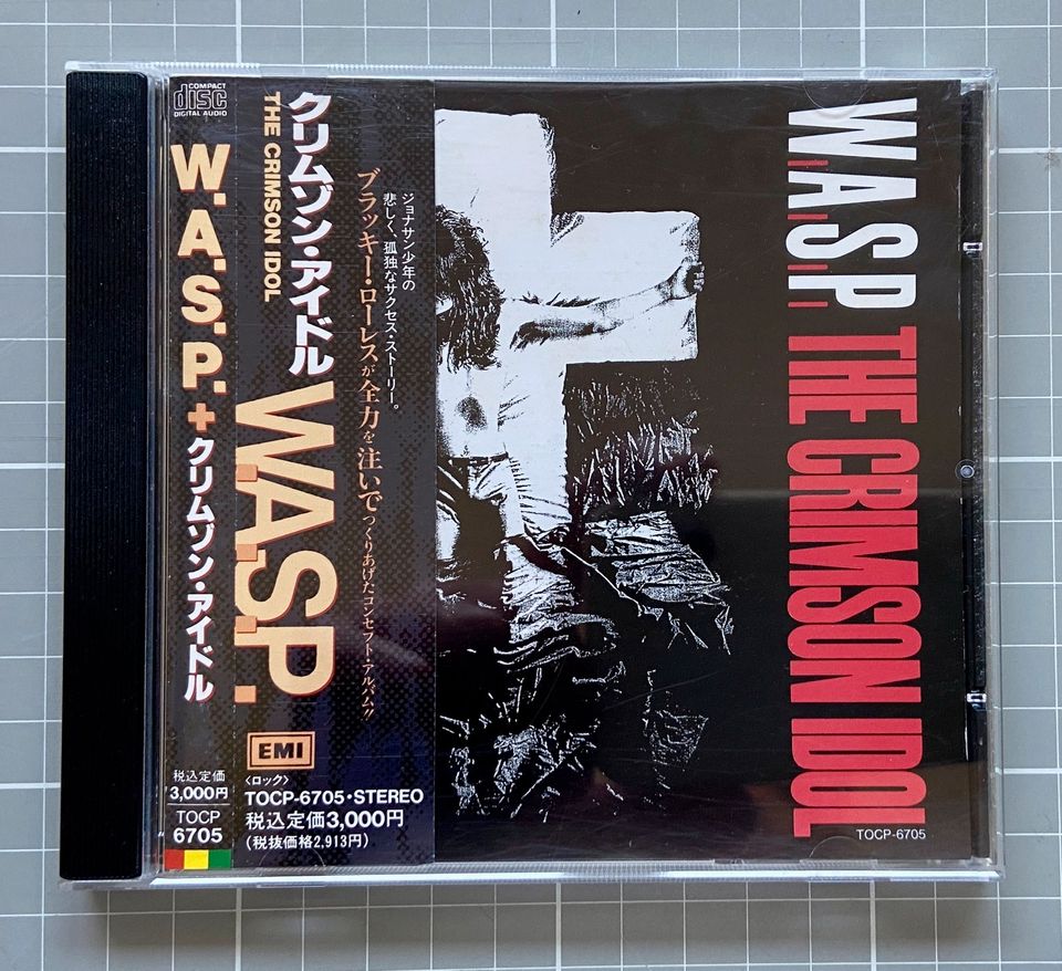 W.A.S.P. The Crimson Idol Japan CD Obi 1992 TOCP-6705 in Recklinghausen