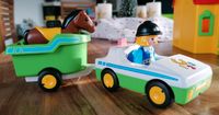 Playmobil 123 Pkw mit Pferdeanhänger 70181 Sachsen - Frohburg Vorschau