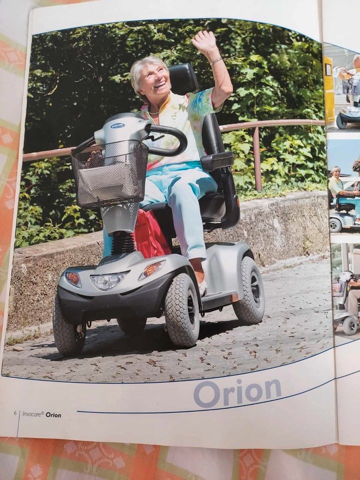 Scooter Invacare Orion - gut erhalten , wenig gefahren in Drebkau