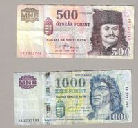 500 + 1000 Forint MAGYAR Ungarn Banknote Geldschein Nordrhein-Westfalen - Overath Vorschau